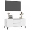 Fehér szerelt fa tv-szekrény 102x44,5x50 cm