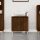 Barna tölgyszínű szerelt fa mosdószekrény 58x33x60 cm