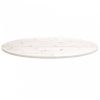 Fehér tömör fenyőfa ovális asztallap 100x50x2,5 cm