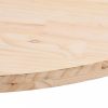 Tömör fenyőfa ovális asztallap 110x55x2,5 cm