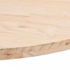 Tömör fenyőfa ovális asztallap 100x50x2,5 cm