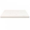 Fehér tömör fenyőfa ovális asztallap 50x50x2,5 cm