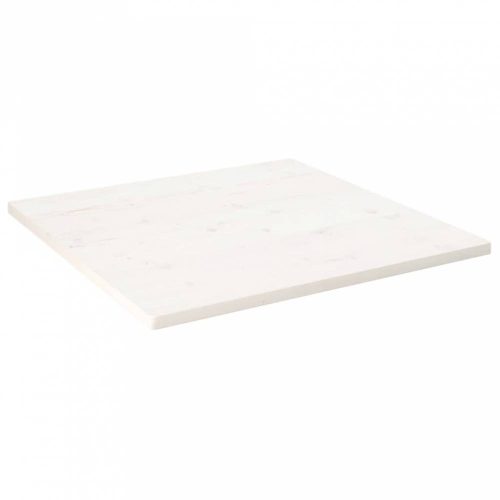 Fehér tömör fenyőfa ovális asztallap 90x90x2,5 cm