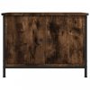 Füstös tölgyszínű szerelt fa TV-szekrény ajtókkal 60x35x45 cm
