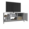 Szürke sonoma színű szerelt fa TV-szekrény 100x40x45 cm