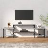 Szürke sonoma színű szerelt fa TV-szekrény 157x35x52 cm