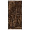 Füstös tölgy színű szerelt fa ruhásszekrény 82,5x51,5x180 cm