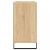 Sonoma-tölgyszínű szerelt fa tálalószekrény 103,5 x 35 x 70 cm