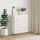 Magasfényű fehér szerelt fa tálalószekrény 69,5 x 34 x 90 cm