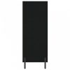 Fekete műfa polcos szekrény 69,5 x 32,5 x 90 cm