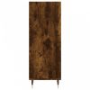 Sonoma-tölgyszínű szerelt fa tálalószekrény 34,5x32,5x90 cm