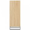 Sonoma-tölgyszínű szerelt fa tálalószekrény 34,5 x 32,5 x 90 cm