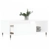 Fehér szerelt fa dohányzóasztal 90 x 50 x 36,5 cm