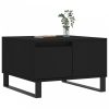 Fekete szerelt fa dohányzóasztal 55x55x36,5 cm