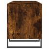 Füstös tölgyszínű szerelt fa hanglemezszekrény 121 x 38 x 48 cm