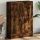 Füstös tölgy színű szerelt fa könyvszekrény 82,5x30,5x115 cm