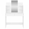 Fehér fésülködőasztal tükörrel 96x39x142 cm