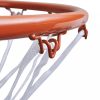 Narancssárga kosárlabda készlet gyűrűvel és hálóval 45 cm