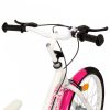 Rózsaszín és fehér gyerekkerékpár 24"