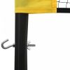 Sárga és fekete PE szövet tollaslabda háló 600 x 155 cm